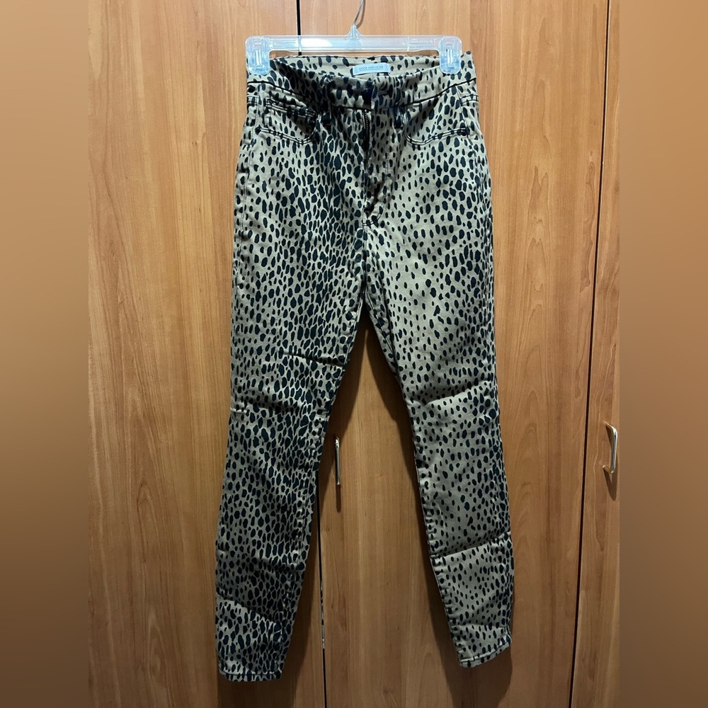 Good Americans Leopard Print Skinny Pants - Size 4 / 27
